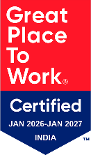 Great Place To Work Certified badge for Jan 2026 to Jan 2027, India